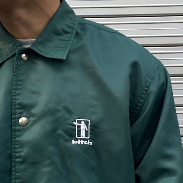 90s Bitch skateboards Green Coach Jk