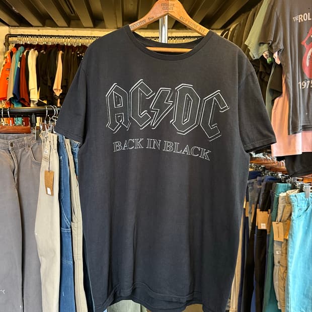 ACDC 락밴드 프린팅 티셔츠