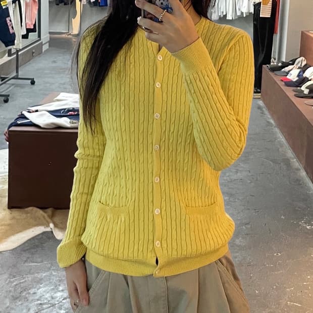 폴로 랄프로렌 스포트 케이블 가디건 H35