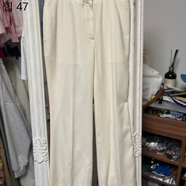 럭키슈에뜨 여성 아이보리 바지 36