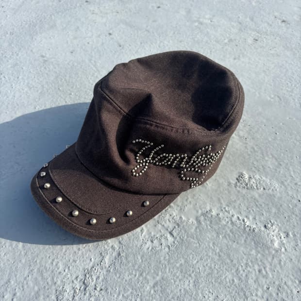 “Vintage”Y2K Studded Cap