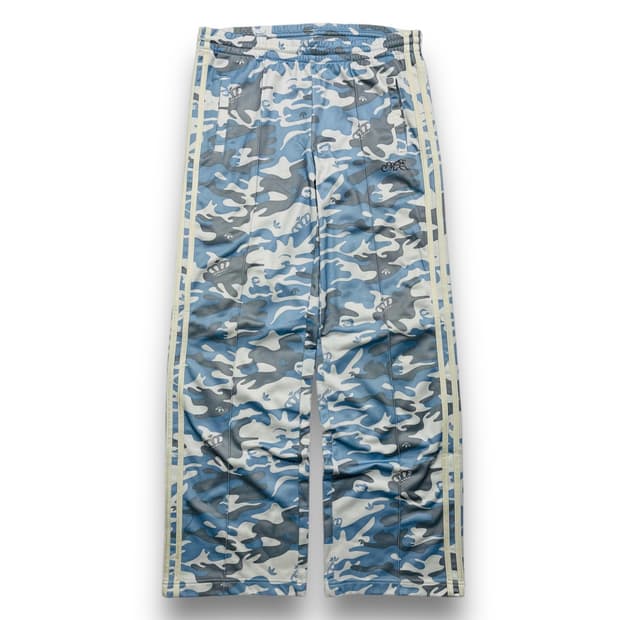 아디다스 x 미시엘리엇 카모플라쥬 y2k 와이드 트랙팬츠