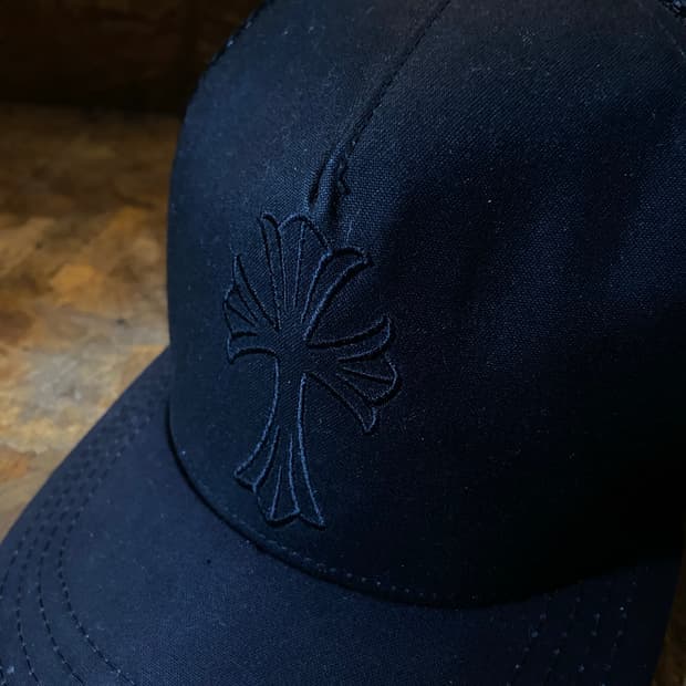 2016 Chrome Hearts 크롬하츠 크로스 왁스드 데님 볼캡