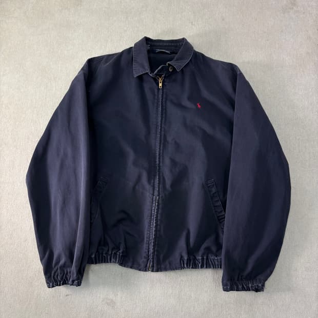 100 폴로랄프로렌 90s 메이드인 USA 워크 블루종 자켓