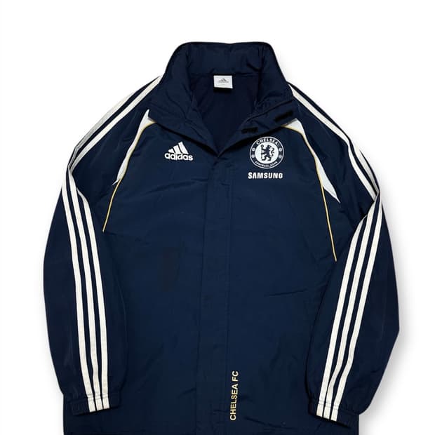아디다스 첼시 삼성스폰서 네이비 바람막이