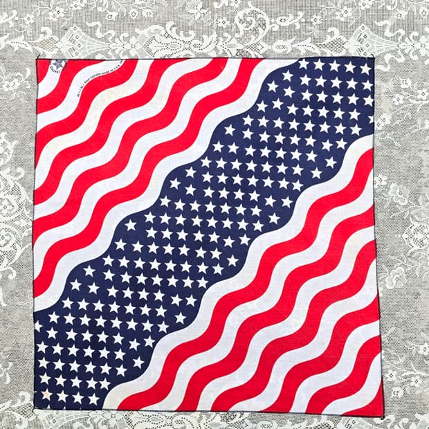 80s 성조기 반다나 (made in usa)