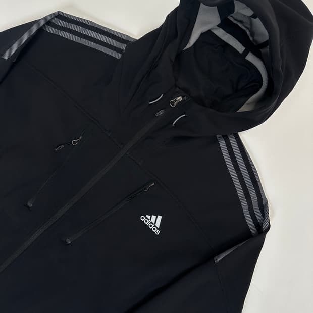 아디다스 폴리쉘 후드 자켓 110