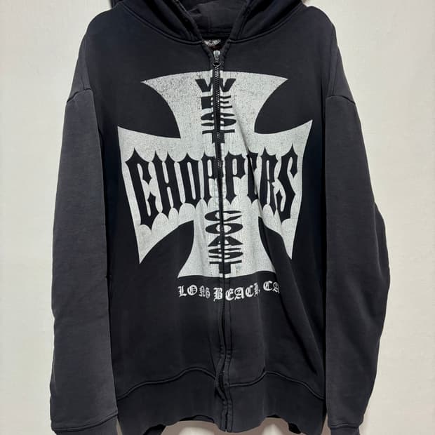 [L] 90's West Coast Choppers 후드 집업 부트랙