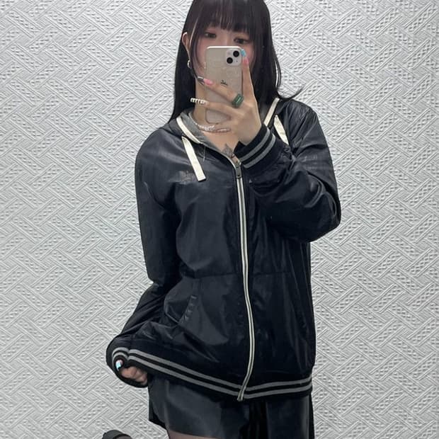 버버리 블랙라벨 캐주얼 리버시블 바람막이 후드집업 3 C12870