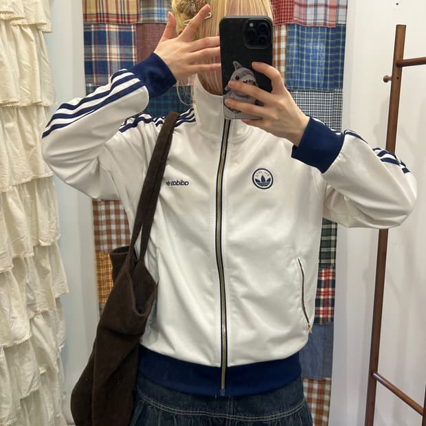 아디다스 화이트 블루 져지