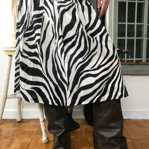 vintage pattern skirt