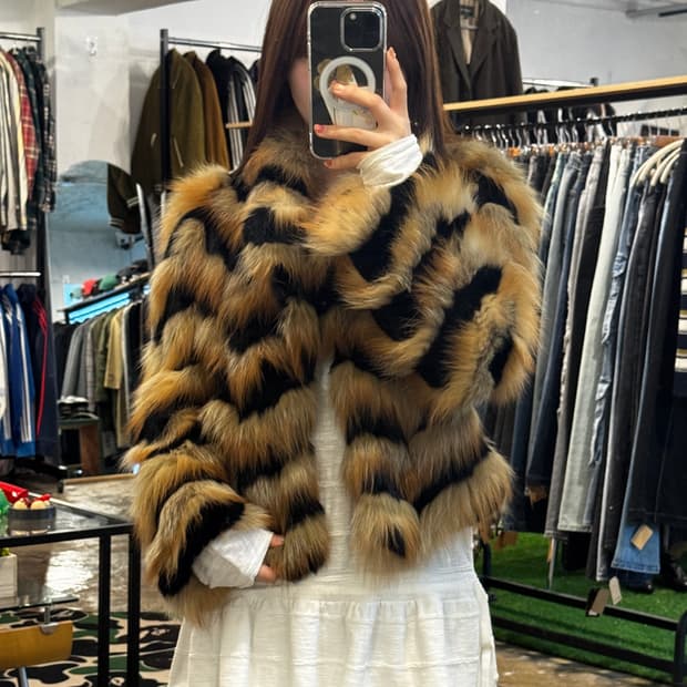 vintage VIKI 퍼자켓 