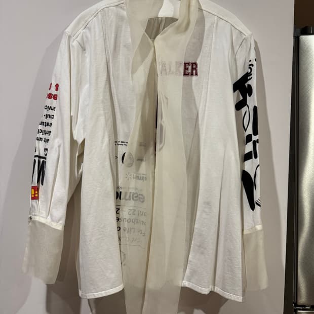 SERU 세루 시스루 스카프 티셔츠