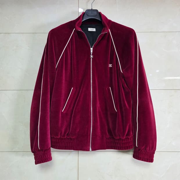 {클로젯}[L][신형]셀린느 트리옹프 벨벳 저지 트랙수트 자켓