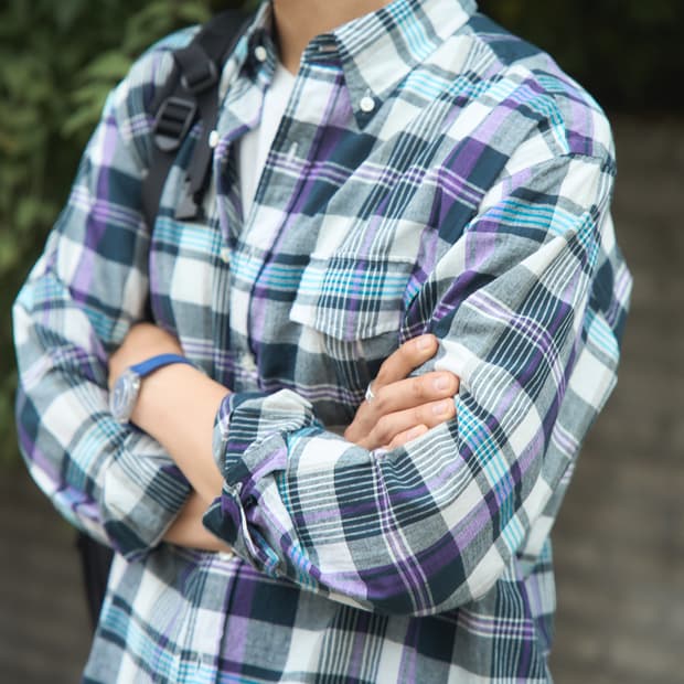 랜덤워크 라이브러리 마드라스 셔츠 라지사이즈