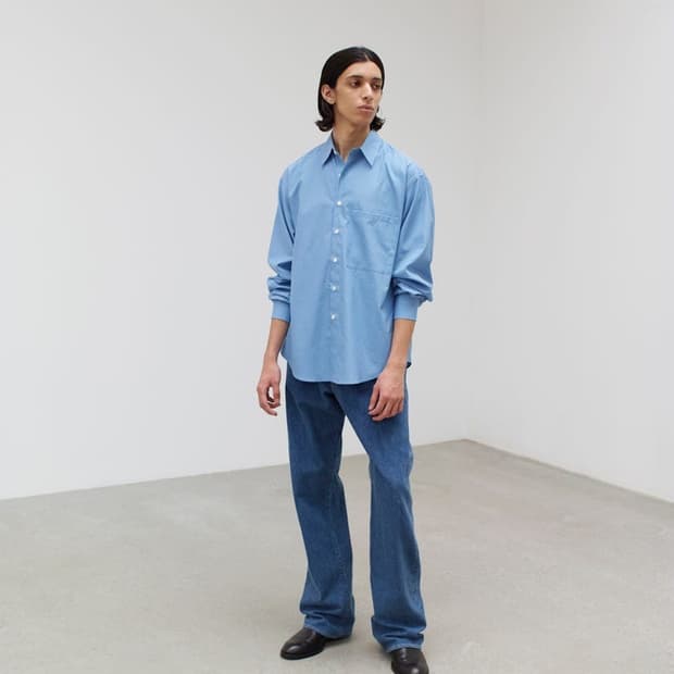 오라리 빅트윌 셔츠 4 블루