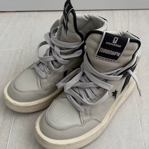 릭오웬스 다크쉐도우x컨버스 터보웨폰 펠리칸 260