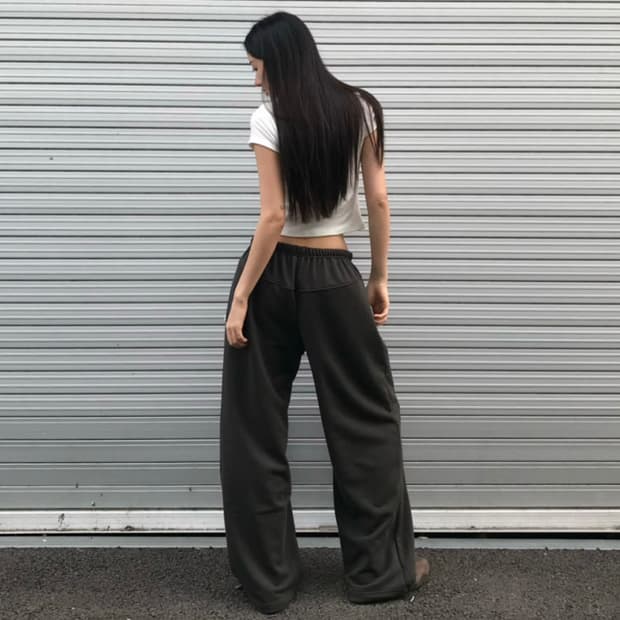 yue project TRAINING PT 유 트레이닝 팬츠 올리브차콜