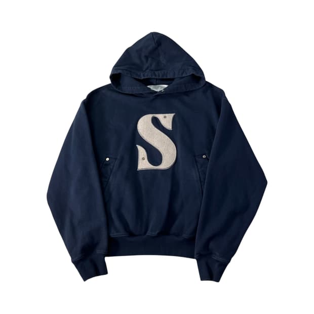 100 세터 아플리케 리벳 후드티