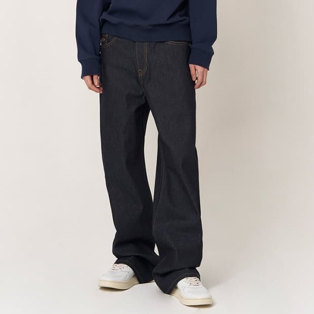 29인치 플랙 스텝 051 와이드 생지 데님팬츠 청바지