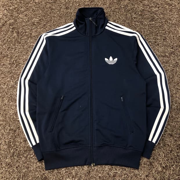 아디다스 파이어버드 네이비 져지 트랙 자켓