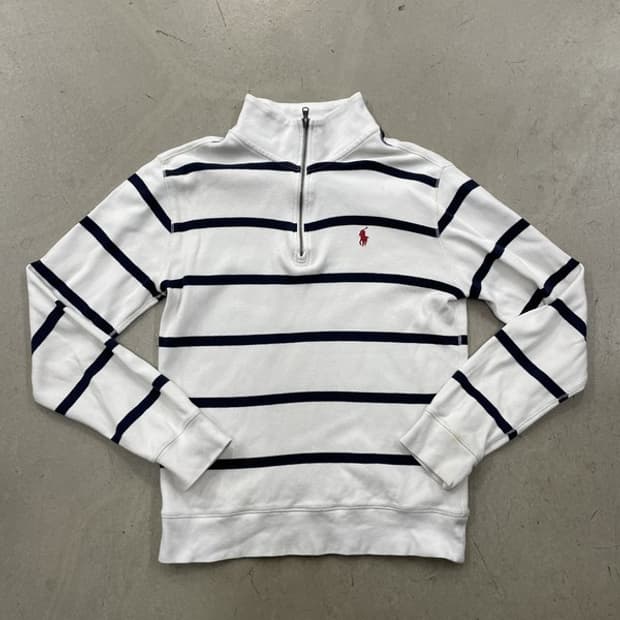 폴로 랄프로렌 스트라이프 쿼터집업 M(10-12)