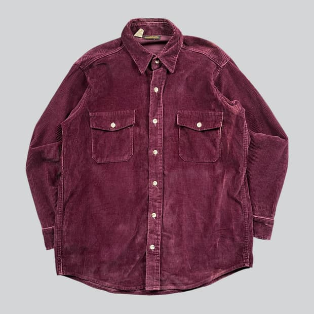 Usa made Deerskin 와인컬러 코듀로이 셔츠
