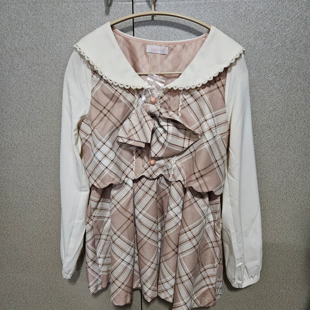 빈티지 리즈리사 셋업 상의 라떼갸루 히메갸루 양지뢰