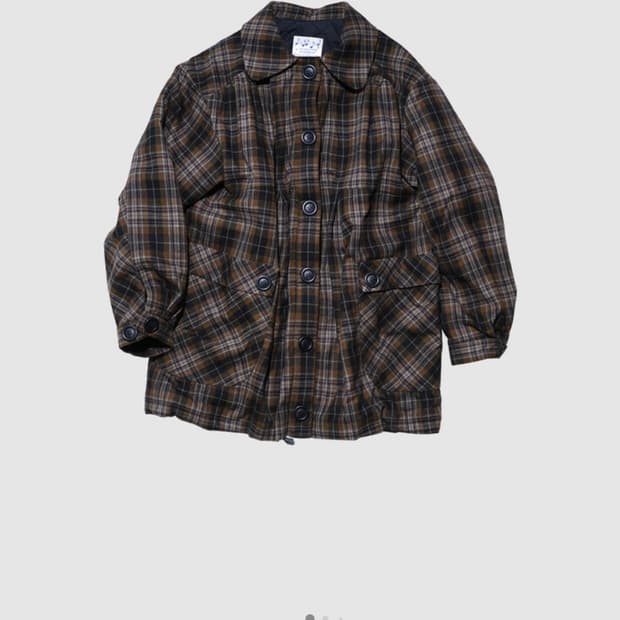 구해요 인앤양인하모니 머플러 코트 체크