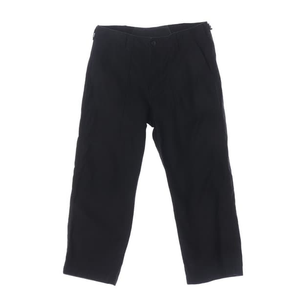 무신사 스탠다드 사이드 비죠 블랙 코튼 팬츠 33