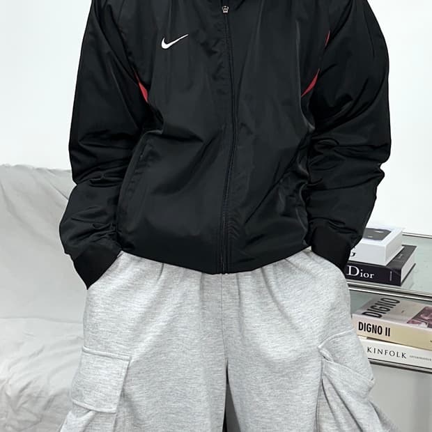 나이키 00s 블랙 바람막이 L