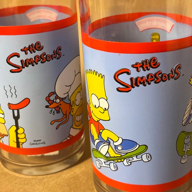 The Simpsons 빈티지 글라스 세트 (2003)