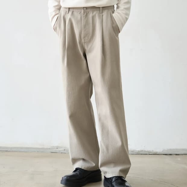 [XL] 드로우핏 와이드 뉴트럴 컬러 데님 [MOCHA]