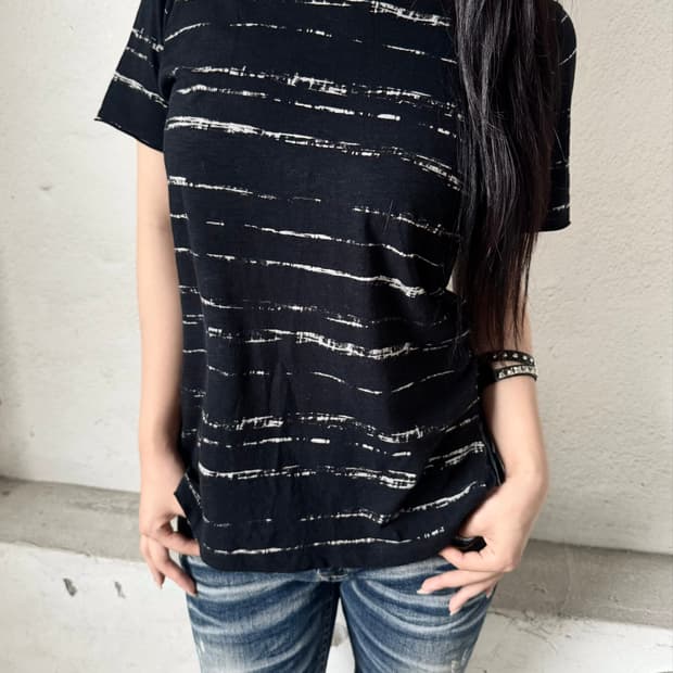 Brush stripe top