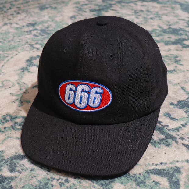 Supreme 17SS 슈프림 666 6-Panel 블랙 볼캡 모자