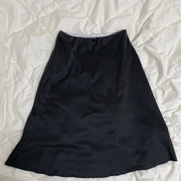 쉬폰 미디스커트