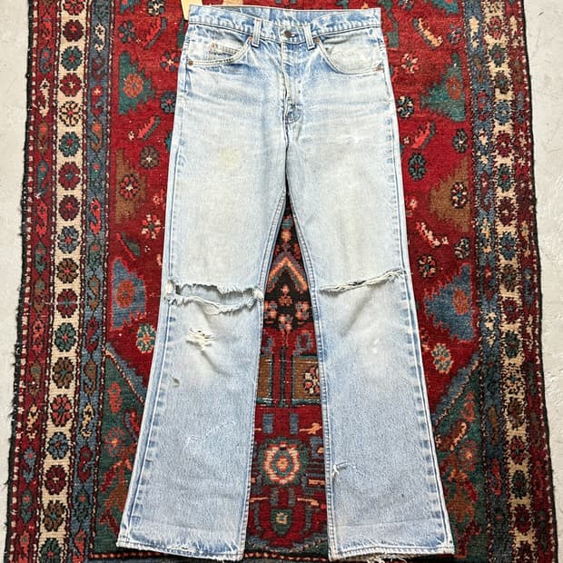 80’s USA Made 빈티지 리바이스 517 부츠컷 체인스티치