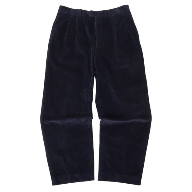 90s Gucci 구찌 네이비 코듀로이 팬츠