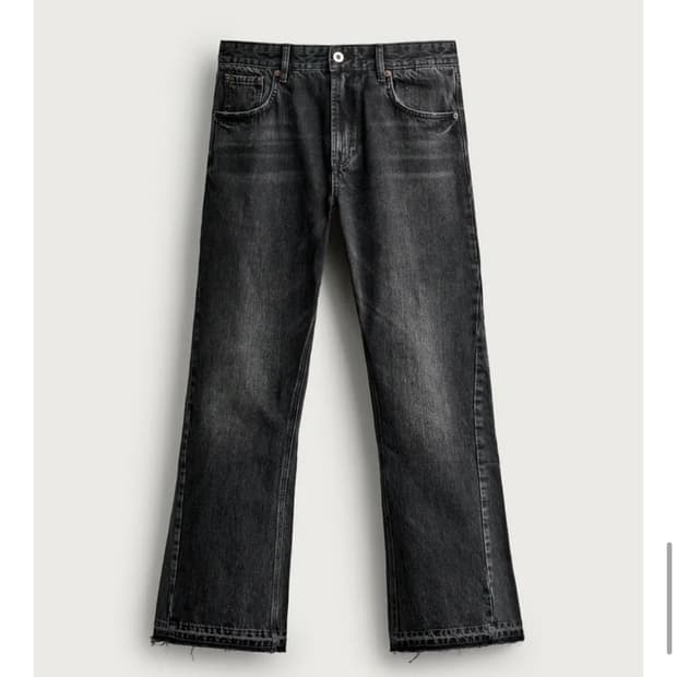 자라 플레어 핏 청바지 먹색 EU38 KR30
