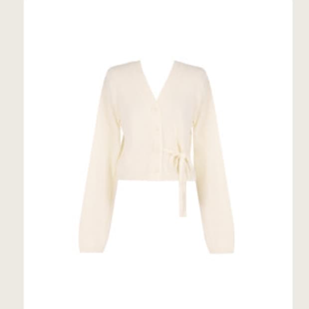 Kleesier Vanilla ribbon cardigan