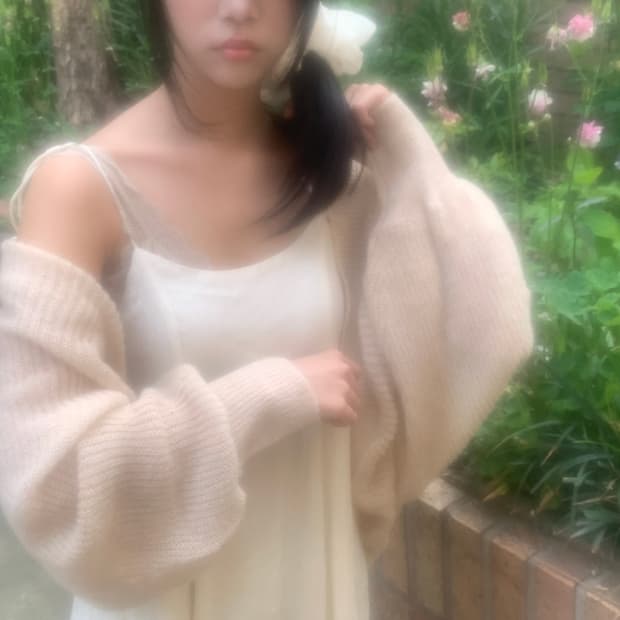Bolero loose knit cardigan(pink)