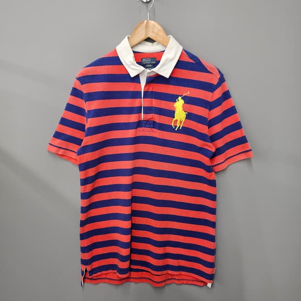 폴로 랄프로렌 빅포니 스트라이프 반팔 카라티
