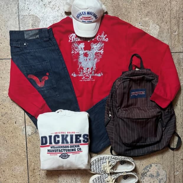 빈티지 데님 팬츠 바지