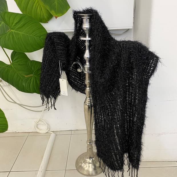 glitter fluffy muffler