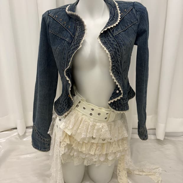 데님 워싱 자켓