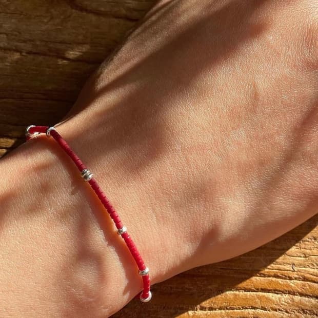 에스닉 카렌실버 팔찌