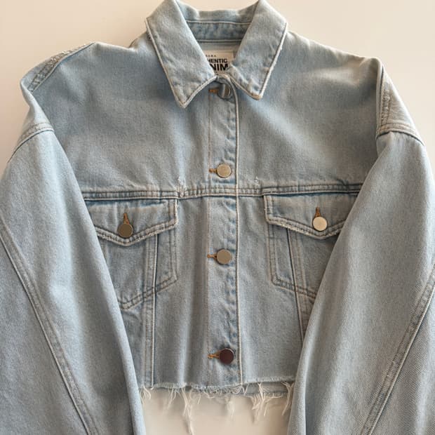 자라 크롭 데님 자켓