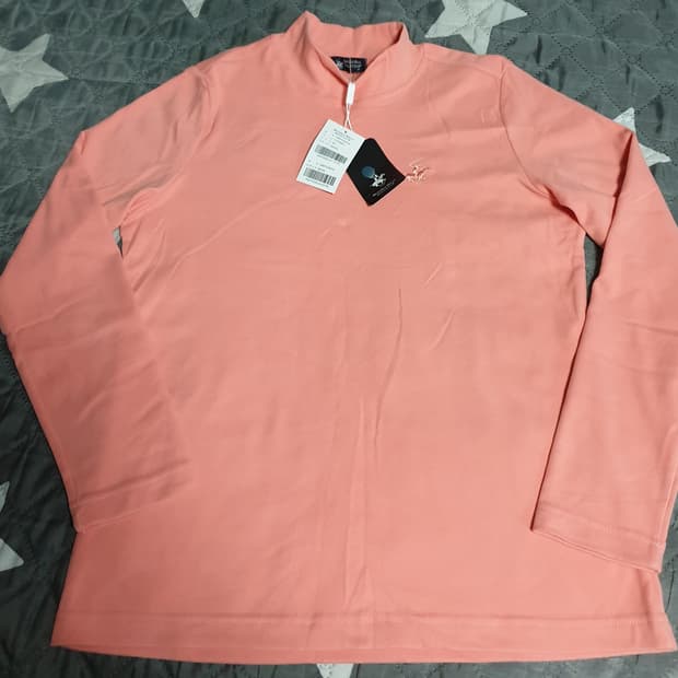 (새상품) 버버리힐즈 폴로클럽 하프넥 플리스 긴팔 피치 (M)