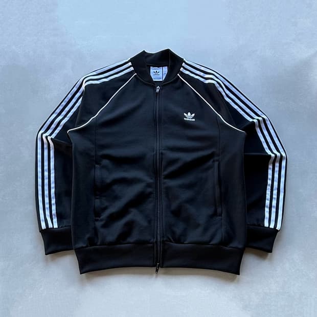 [XL-2XL]아디다스 트레포일 SST 블랙 트랙탑 져지