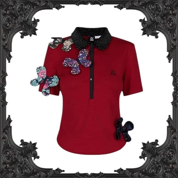 제이킴 나비 장식 로고 폴로 셔츠